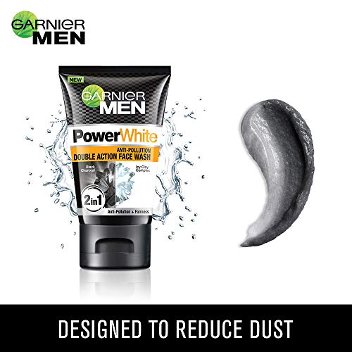 Garnier Men Power White Double Action Face Wash, 100gm