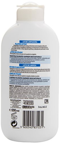 Garnier Skin Active - Leche limpiadora refrescante con Aloe vera para piel normal, 200 ml