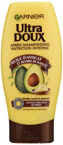 Garnier Ultra Suave - Acondicionador para cabellos muy secos o rizados. Con aceite de aguacate y manteca de karité. 250 ml – Lote de 3