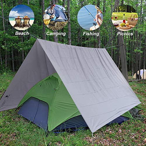 GEERTOP® 20D 1 Persona Lonas de Suelo para Tiendas de Campaña Impermeable Ultraligero 85g - para Senderismo Campamento - Talla 70 x 210 cm