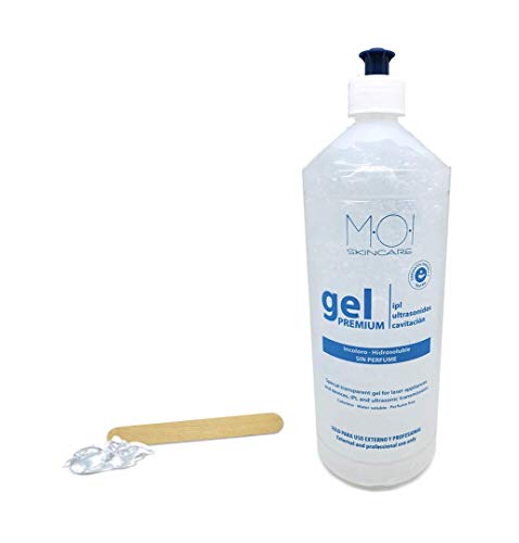 Gel conductor PREMIUM especial IPL Ultrasonidos Cavitación incoloro y sin perfume 950ml MOI Skincare