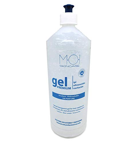 Gel conductor PREMIUM especial IPL Ultrasonidos Cavitación incoloro y sin perfume 950ml MOI Skincare