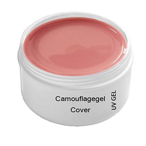 Gel de COVER UV 30 ml - Gel de uñas de camuflaje rosa - construcción de endurecimiento LED NUDE - diseño y arte