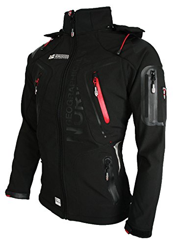 Geographical Norway Geno-5 Tambour Techno - Chaqueta Softshell para Hombre (Talla L), Color Negro