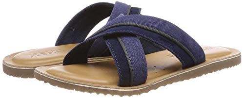 Geox U Artie F, Sandalias con Punta Abierta para Hombre, Dk Royal C4072, 39 EU