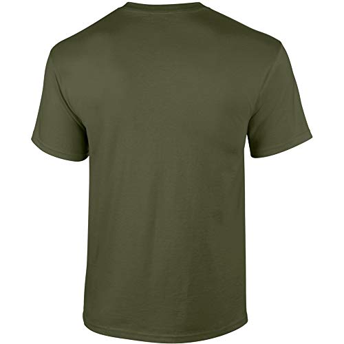 Gildan - Camiseta básica de manga corta de verano para hombre- 61 colores diferentes ? Número 1 en América (4XL/Gris Sport)