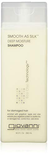 Giovanni Smooth As Silk Deep Moisture Unisex Champú 250ml - Champues (Unisex, Champú, Cabello dañado, 250 ml, Purificante, Brillo, Suavizar, Aqua (Purified Water), Sodium Lauroyl Sarcosinate, Decyl Glucoside, Cocamidopropyl Betaine, Sodium...)