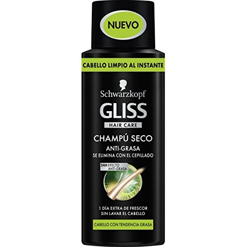 Gliss - Champú Seco Anti-Grasa Mini - Para llevar de viaje - 1 ud de 100ml - Schwarzkopf