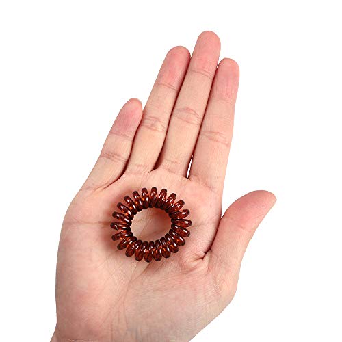 Gomas de Pelo Elásticas para Niñas de 30 Piezas Coleteros Elásticos de Colores Cola de Caballo Accesorios de Goma para Mujeres (Negro, Café, Naranja, Gris y Transparente)