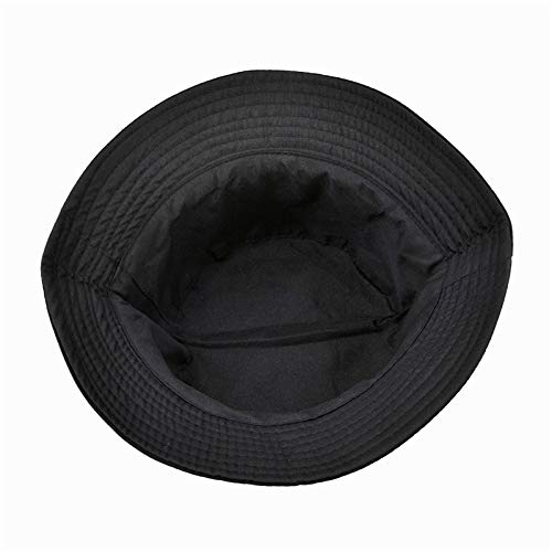 Gorro De Pescador para Mujer,Negro Unisex Summer Plegable Bucket Hat Me Trae Paraguas Hip Hop Beach Protección UV Top Redondo Protector Solar Gorra De Pescador Sombrero Casual