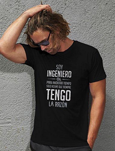 Green Turtle T-Shirts Camiseta para Hombre - Regalos para Ingenieros - Soy Ingeniero Asume Que Siempre Tengo la Razón Large Azul Oscuro