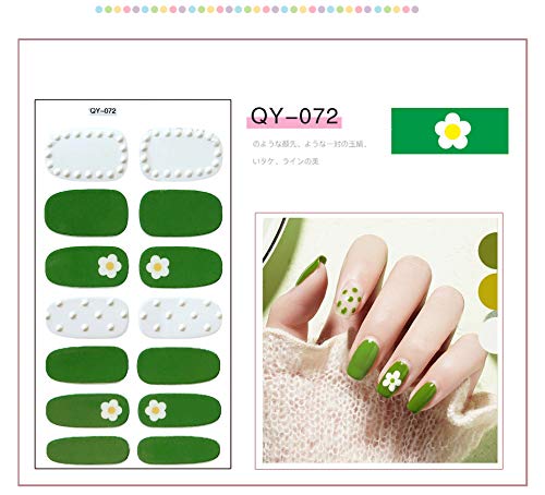 Gresunny 10 Hojas pegatinas uñas decorativas autoadhesivas nail stickers full cover DIY arte de uñas impermeable manicura francesa etiqueta uñas con limas de uñas