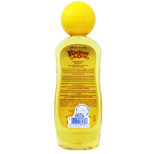 Grisi Ricitos de Oro Hypoallergenic Chamomile(Manzanilla) Shampoo 13.5oz (400 mL)