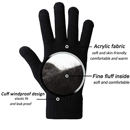 Guantes Invierno Hombre Mujer Guantes Termicos para frio moto ciclismo running bici gym para movil Tactiles Regalos Originales para Hombre Mujer Amigo Invisible Navidad Adolescentes Madres Padre