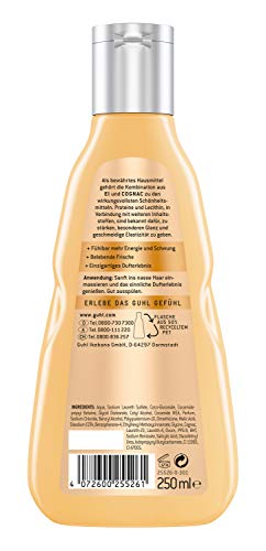 Guhl - Champú de impulso natural, con huevo y coñac, contiene proteínas y lecitina, fortalece el cabello, 250 ml