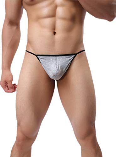 GUKOO Sexy Tanga Hombre Ropa Interior Slip Deportivo G-String Bulge Calzoncillos