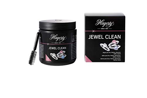 Hagerty - Jewel Clean - Limpieza por inmersión de joyas de oro, platino y piedras preciosas: diamante, zafiro y rubí - 1 unidad 170 ml - Brillante en 2 minutos