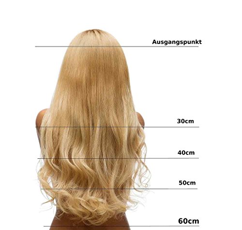 Hair2Heart 25 x 0.5g Extensiones de queratina - 50cm, colore #8 bronceado, liso