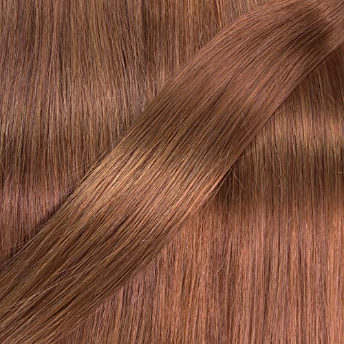 Hair2Heart 25 x 0.5g Extensiones de queratina - 50cm, colore #8 bronceado, liso