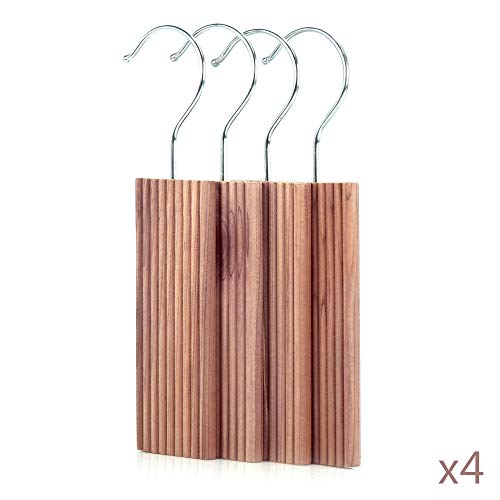 Hangerworld - Lote De Piezas De Madera De Cedro, Antipolillas Natural, 30 Unidades