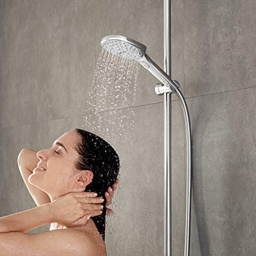 Hansgrohe 26520000 Raindance Select E 120 Ducha de mano, 3 tipos de chorro, cromo, 120 mm