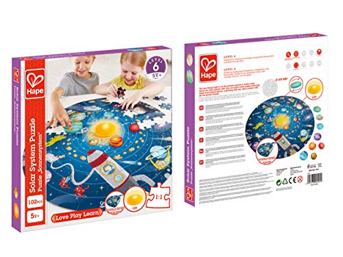 Hape- Puzzle Sistema Solar, Multicolor (E1625)