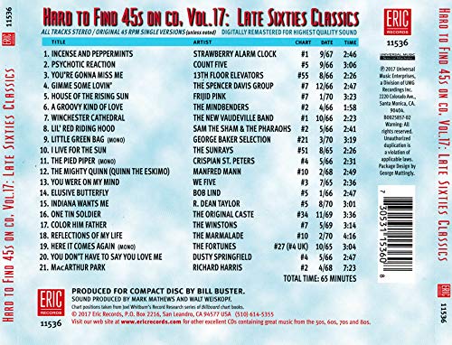 Hard to Find 45's on CD Vol.17