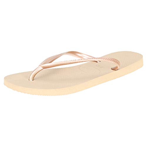 Havaianas Slim Chanclas Mujer, Marrón (Rose Gold), 37/38 EU