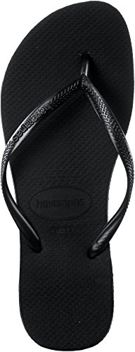 Havaianas Slim, Chanclas para Mujer, Negro (Black 0090), 37/38 EU