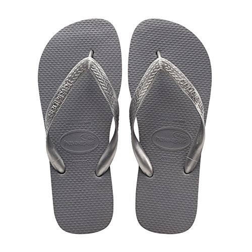 Havaianas Top Tiras, Chanclas para Mujer, Plateado (Steel Gris), 35/36 EU