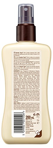 HAWAIIAN Tropic Satin Protection SPF 8 - Crema Solar Spray con vitaminas C y E, 180 ml