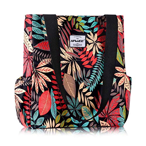 HAWEE Moda Mujer Bolsa de Hombro con Cremallera Ligera Bolso Totalizador Multicolor Bolso de Bandolera Grande Bolsa de Compras Impermeable Bolsa de Mano para Trabajo Yoga Playa Vida Diaria Escuela