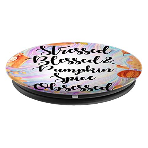 Hello October Fall Pumpkin Obsessed Men Women Gift PopSockets Agarre y Soporte para Teléfonos y Tabletas