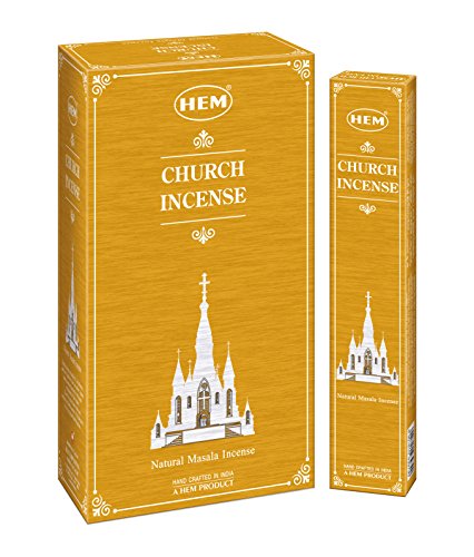 HEM Varillas de incienso con fragancia exclusiva de iglesia Masala (juego de 12 cajas, 15 gramos cada uno)