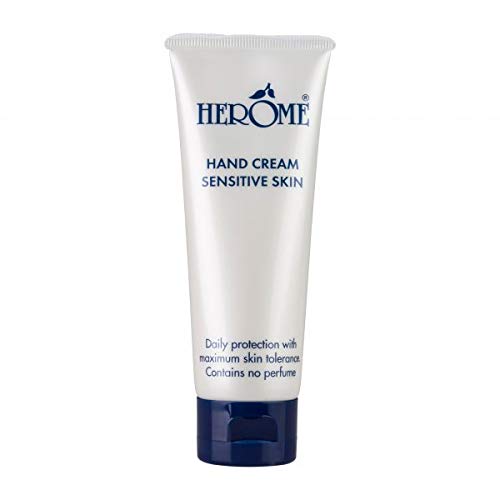 Herome crema de manos sensible (Hand Cream Sensitive) - 75ml. - rápida absorción ofrece un cuidado diario óptimo para las pieles sensibles