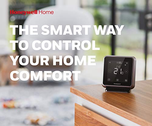 Honeywell Home T6R Termostato inteligente inalámbrico con WiFi y aplicación móvil, ahorra energía y dinero, compatible con Apple HomeKit, Google Home, Amazon Alexa e IFTTT, negro (1 pieza)