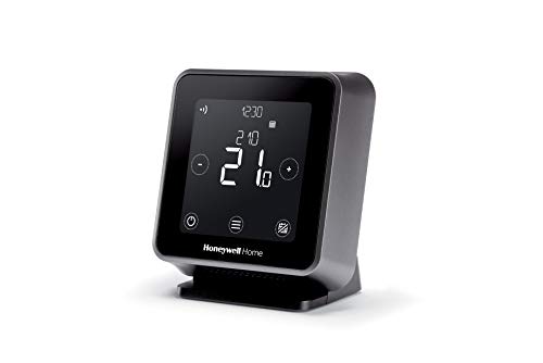 Honeywell Home T6R Termostato inteligente inalámbrico con WiFi y aplicación móvil, ahorra energía y dinero, compatible con Apple HomeKit, Google Home, Amazon Alexa e IFTTT, negro (1 pieza)