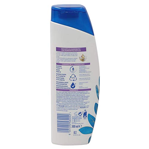 H&S Anticaspa Champú Suprême Reparación Aceites De Argán Y Aguacate, 300 ml