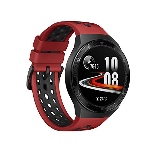 Huawei Watch GT 2e Sport - Smartwatch de AMOLED pantalla de 1.39 pulgadas, 2 semanas de batería, GPS, Color Rojo (Lava Red) 46 mm (55025280)