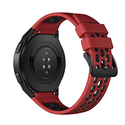 Huawei Watch GT 2e Sport - Smartwatch de AMOLED pantalla de 1.39 pulgadas, 2 semanas de batería, GPS, Color Rojo (Lava Red) 46 mm (55025280)