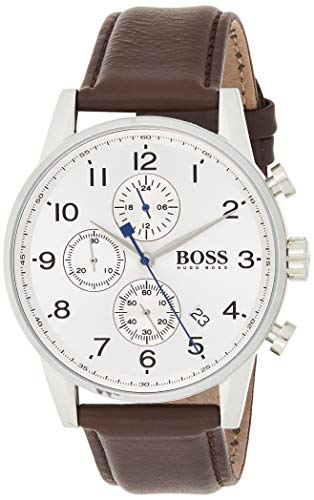 Hugo BOSS Reloj Cronógrafo para Hombre de Cuarzo con Correa en Cuero 1513495