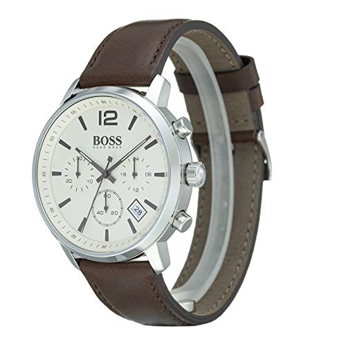 Hugo BOSS Reloj Cronógrafo para Hombre de Cuarzo con Correa en Cuero 1513609