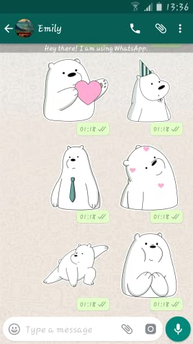 Ice Bear Stickers For Whatsapp - WASticker