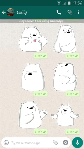 Ice Bear Stickers For Whatsapp - WASticker