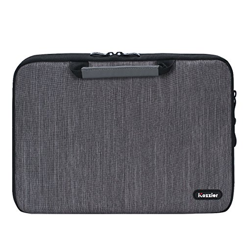 iCozzier 13-13,3 Pulgadas Handle Funda para portátil/Accesorios electrónicos Bolsa de Almacenamiento 13"para Ultrabook/Notebook/Netbook/MacBook - Gris