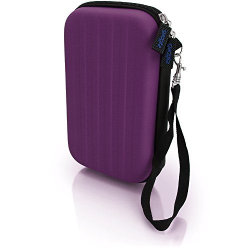 iGadgitz U6336 - EVA Funda Rígida de Viaje Compatible con Nintendo 3DS XL & 2DS XL 2017 - Viola