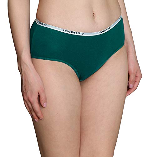 INNERSY Bragas Mujer Culotte de Algodón Braguitas Ropa Interior Cómoda y Sexy Pack de 6 (M-EU 40, Oscuro)