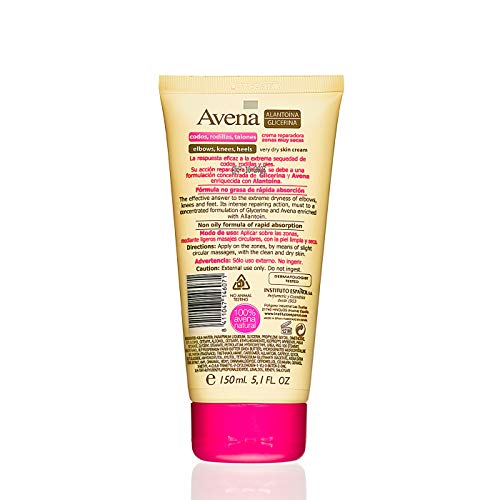 Instituto Español Crema Reparadora Avena para Codos Rodillas Talones - Zonas muy Secas - 150 ML