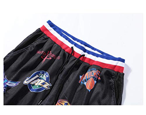 Irypulse Pantalones Cortos de Baloncesto Hombres, Camiseta Deportiva Transpirable en Malla Verano Moda Callejera para Adolescentes y Niños, Shorts Secado Rápido para Correr Trotar - Diseño Original