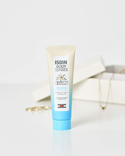 ISDIN BodySenses Crema de Manos, Gama Refrescante con Flor de Edelweiss Alpina, Hidrata tu piel de sensaciones - 30ml